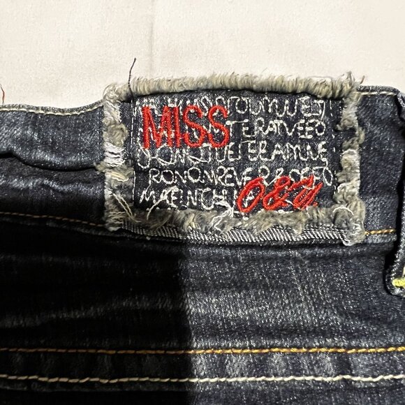 Miss O&Y Women's Embellished Denim Jeans With Rhinestone Pocket Detailing - Picture 9 of 11